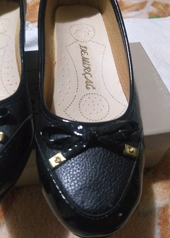 ANNE AYAKKABISI Siyah Yılan Desenli Düz Tabanlı Kadın Ayakkabı - Görsel 4