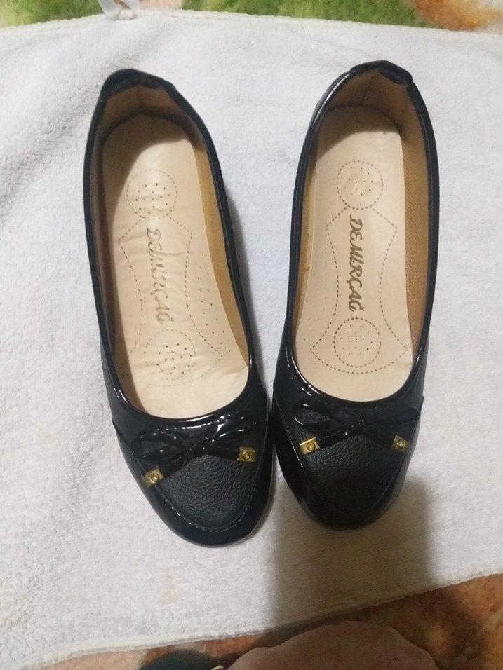 ANNE AYAKKABISI Siyah Yılan Desenli Düz Tabanlı Kadın Ayakkabı - Görsel 5