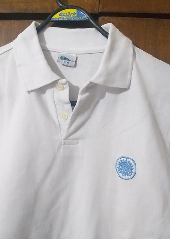 Beyaz Erkek Coçuk okul Polo Yaka Tişört - Görsel 7