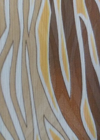 Bej Zebra Desenli V Yaka Uzun Kollu Bluz - Görsel 13