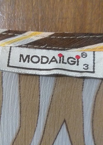 Bej Zebra Desenli V Yaka Uzun Kollu Bluz - Görsel 10