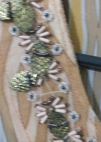 Bej Zebra Desenli V Yaka Uzun Kollu Bluz - Görsel 11