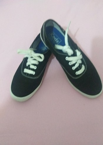 Siyah Kadın Spor Ayakkabı Velcro Bağcıklı #KEDS SPOR AYAKKABI