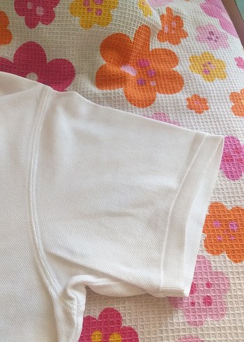 Erkek Beyaz Kısa Kollu Polo Tişört11 yaş - Görsel 5