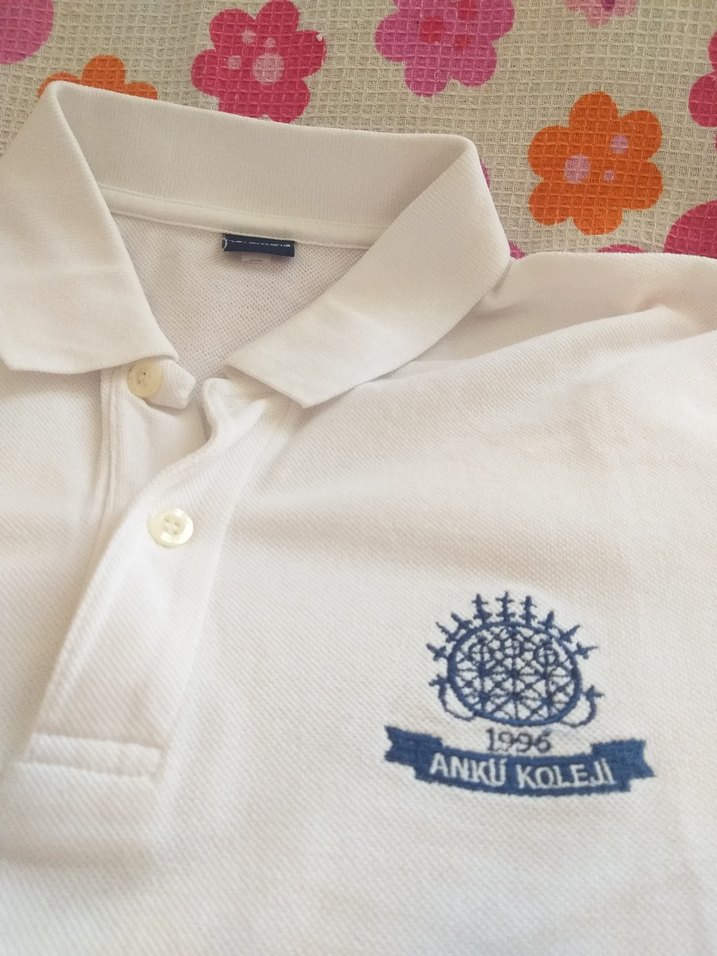 Erkek Beyaz Kısa Kollu Polo Tişört11 yaş - Görsel 2