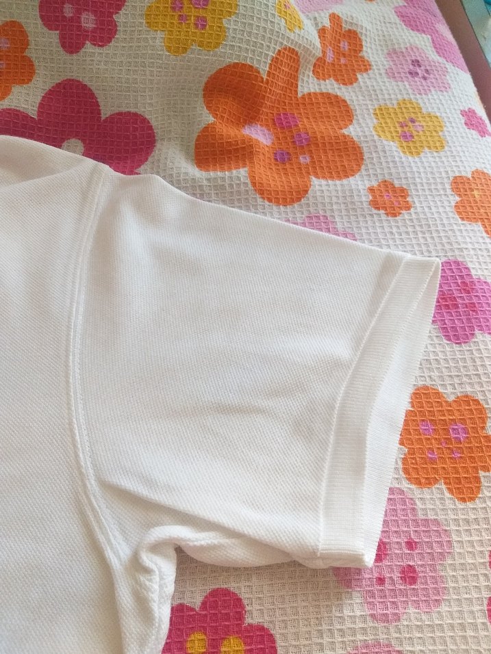 Erkek Beyaz Kısa Kollu Polo Tişört11 yaş - Görsel 5