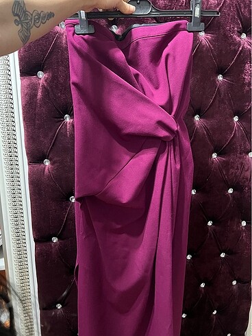Zara Elbise bordo