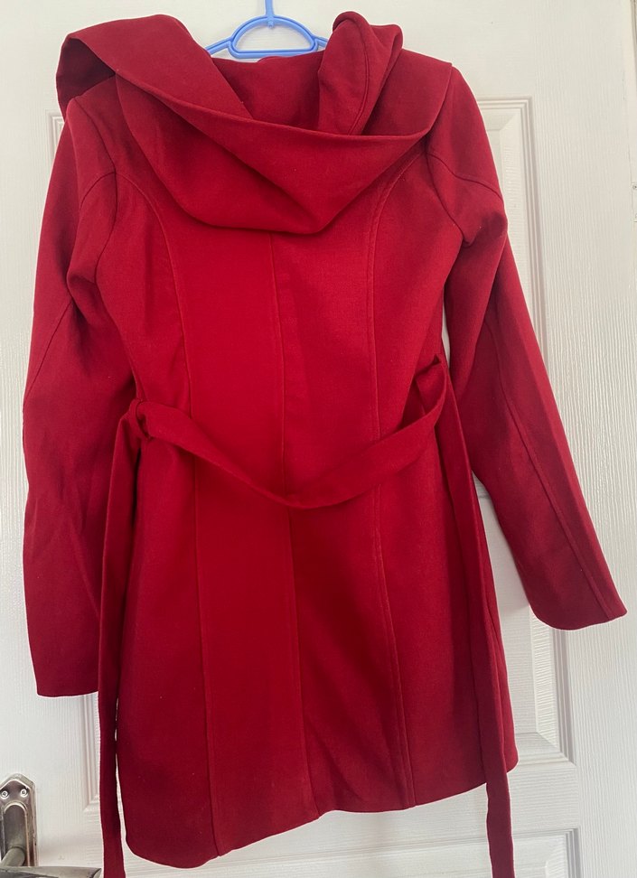 Kırmızı Kadın Kaban - Görsel 2