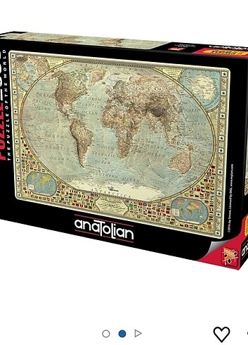 Dünya haritası puzzle 2000 parça