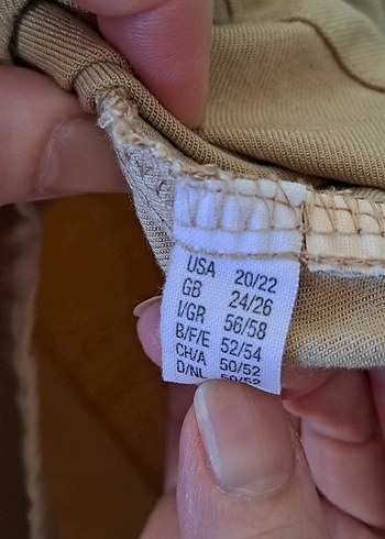 48 Beden camel Renk Bej Renkli Fırfırlı Bluz