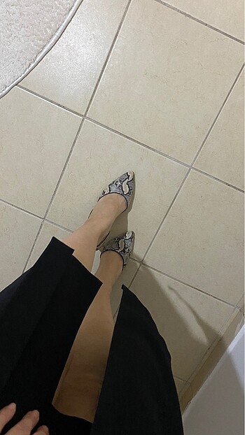 Leopar desenli stiletto
