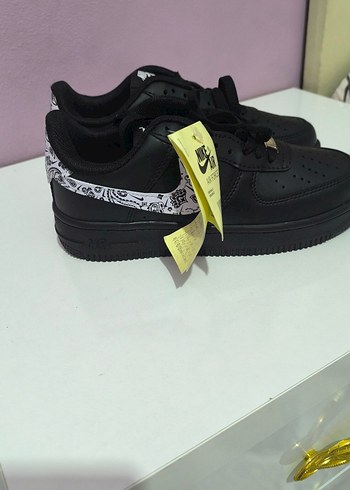 Siyah Baskılı Bağcıklı Kadın Spor Ayakkabı - Görsel 2