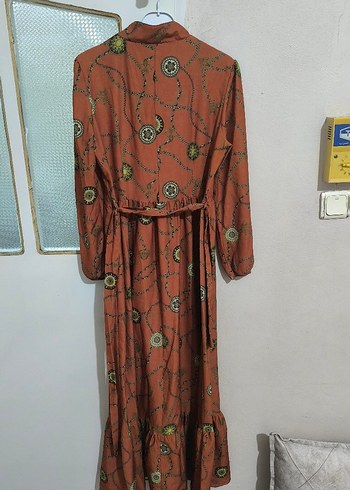 Zincir Detaylı Uzun Bohem Elbise - Görsel 2