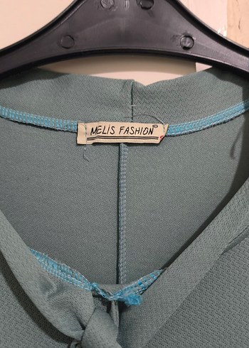 İnci Detaylı Piliseli Uzun Turkuaz Elbise - Görsel 3