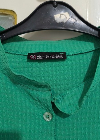 Uzun Yeşil Fırfırlı Kadın Elbise - Görsel 3