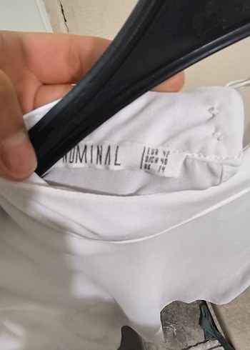 Beyaz Uzun Kollu Salaş Basic Kadın Tişört - Görsel 3