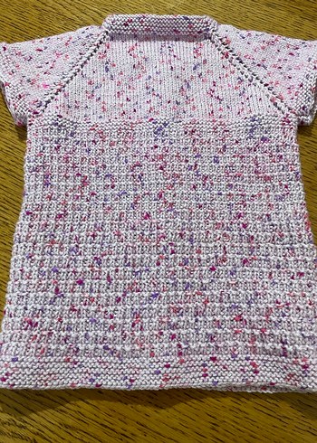 Kız Çocuk Bohem Kısa Kollu Örgü Hırka - Görsel 5