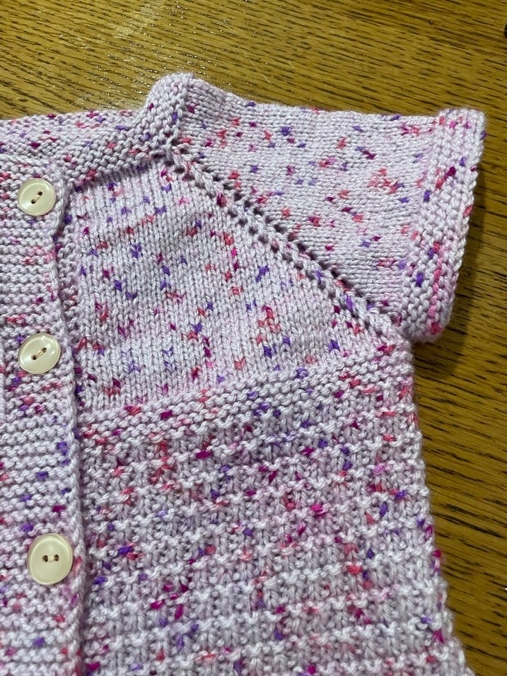 Kız Çocuk Bohem Kısa Kollu Örgü Hırka - Görsel 4