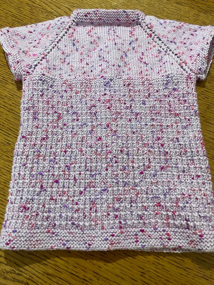 Kız Çocuk Bohem Kısa Kollu Örgü Hırka - Görsel 5