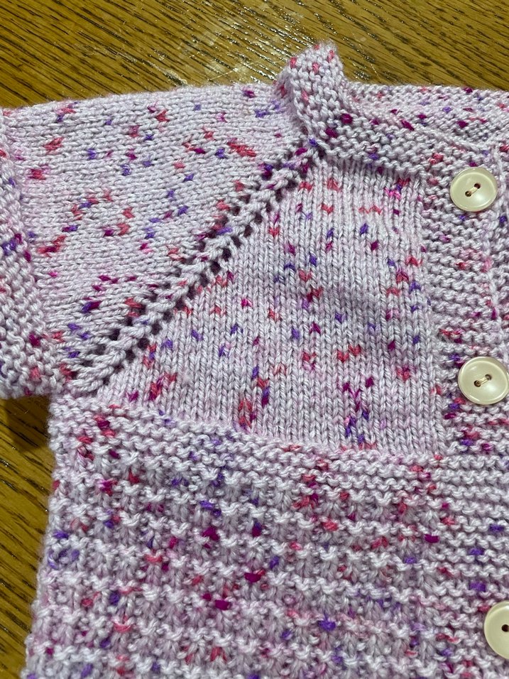 Kız Çocuk Bohem Kısa Kollu Örgü Hırka - Görsel 3