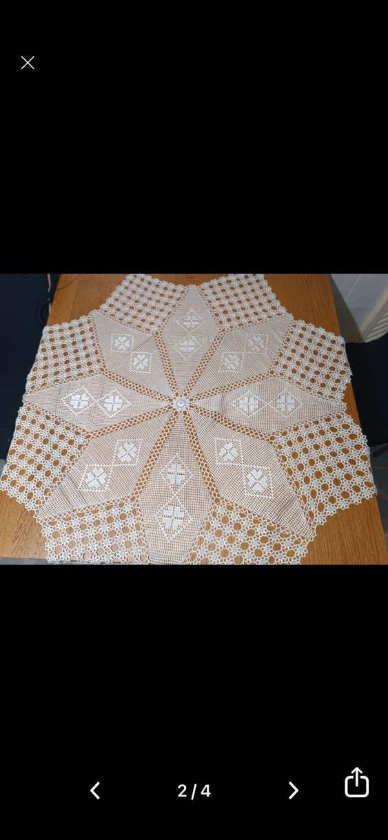 El Yapımı Dantel Masa Örtüsü ve Parçalar sıfır - Görsel 2