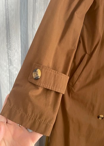 Bej Uzun Keten Kadın Trençkot fiyat sorunuz lütfen - Görsel 11