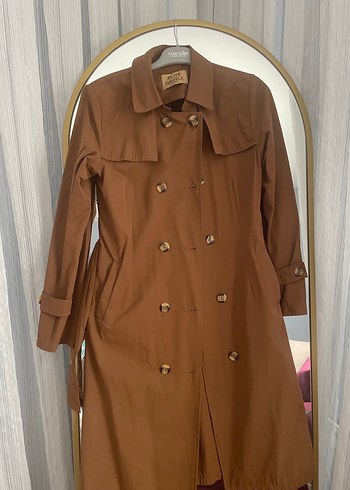 Bej Uzun Keten Kadın Trençkot fiyat sorunuz lütfen - Görsel 3