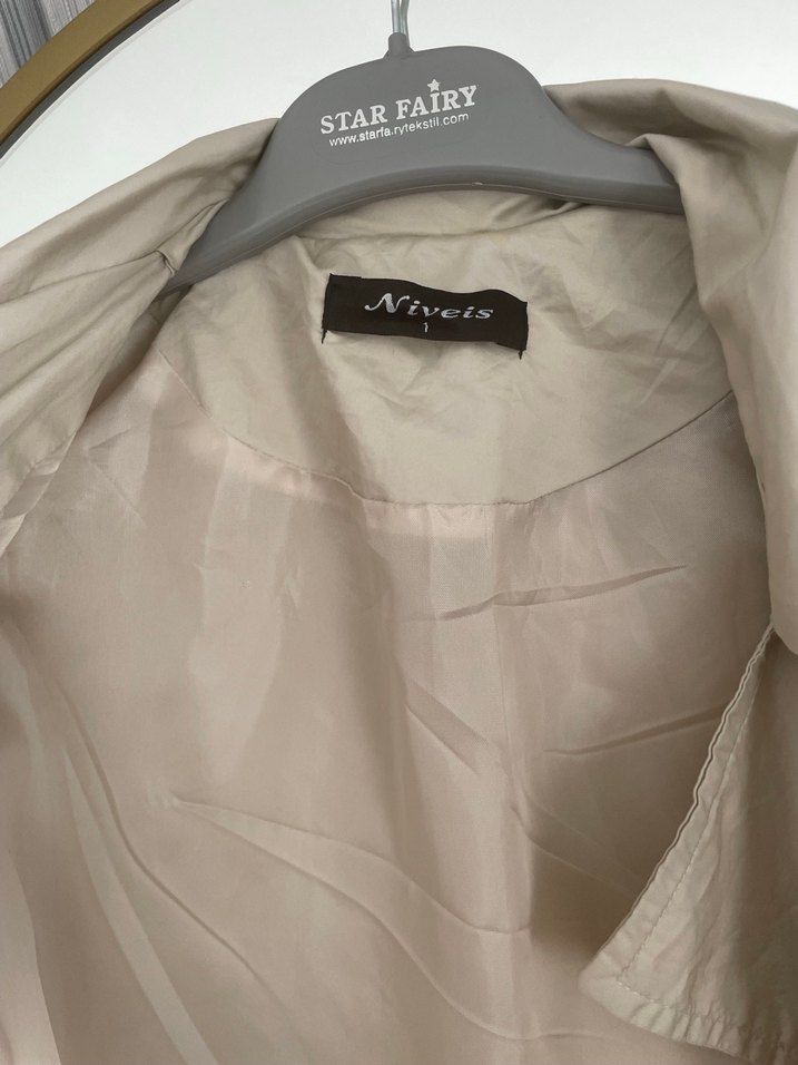 Bej Uzun Keten Kadın Trençkot fiyat sorunuz lütfen - Görsel 5