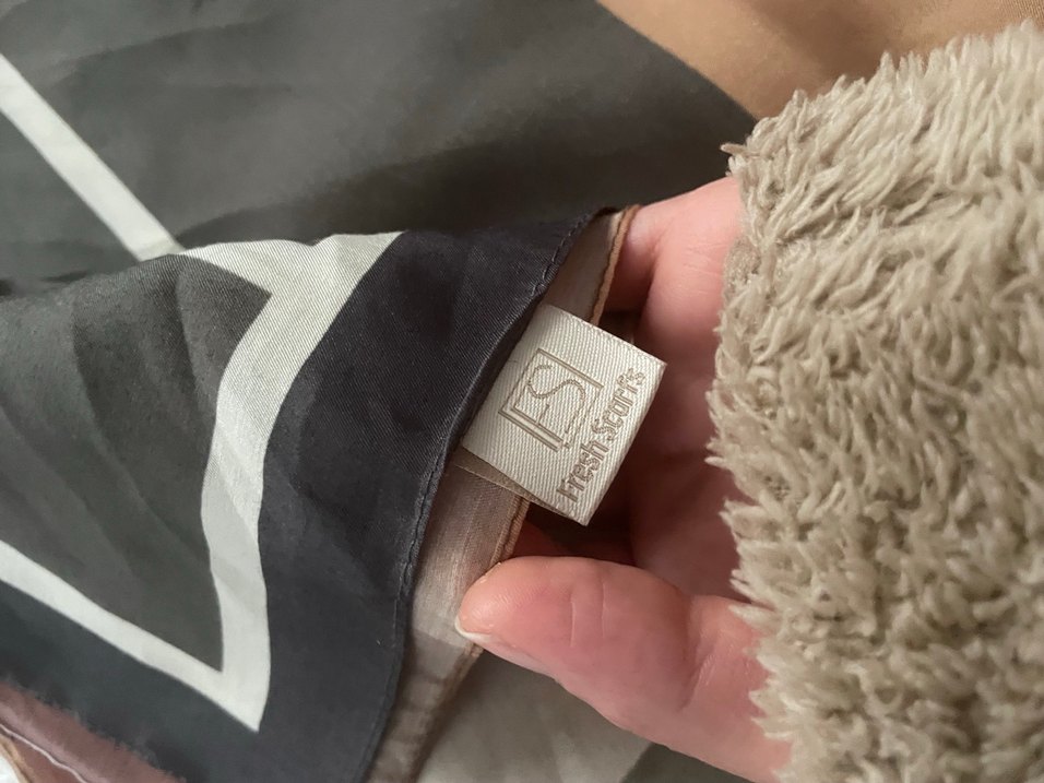 Drapeli Bohem Kahverengi Kadın Fular - Görsel 4