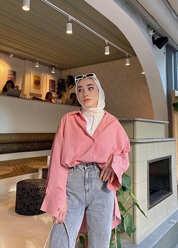 36 Beden Gri yüksek bel uzun straight jeans
