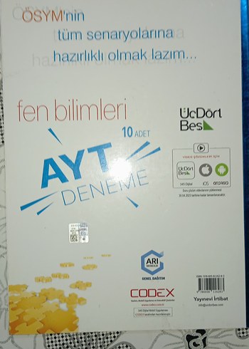  2023 AYT Deneme Sınavları Seti - 10 Adet