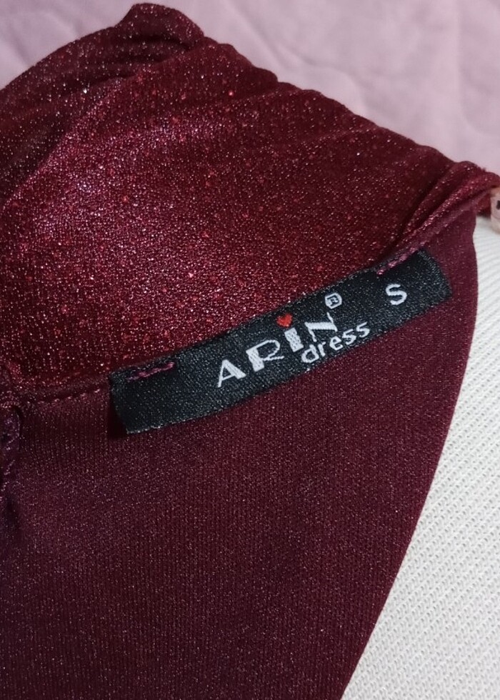 Simli midi abiye - Görsel 5