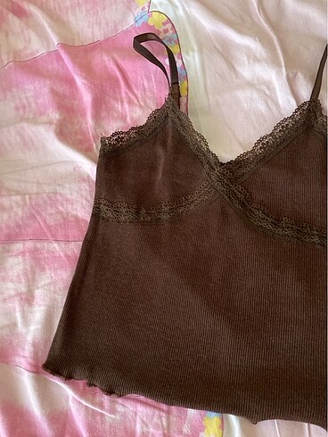 Bershka Askılı crop
