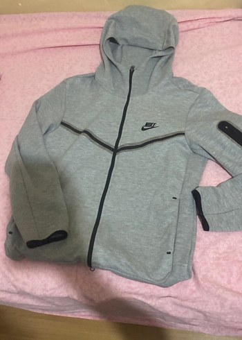 Nike Gri Fermuarlı Erkek Sweatshirt