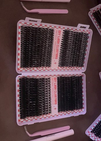  Beden Renk 800 adet kırpık yapıştırıcı kırpık sabitleyici kirpik