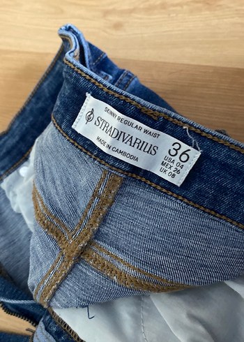 s Beden mavi Renk Mavi Kadın Slim Fit Midi Kot Pantolon