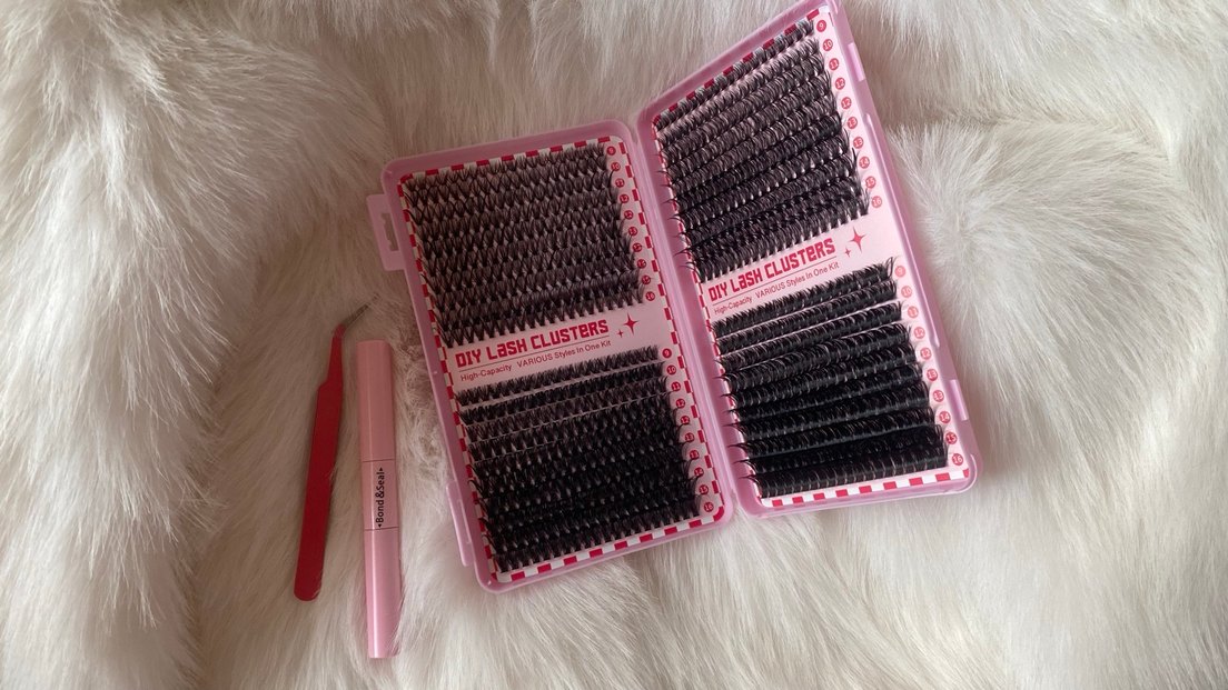 Pembe Kutuda Koyu Renk Takma Kirpik Seti - Görsel 3