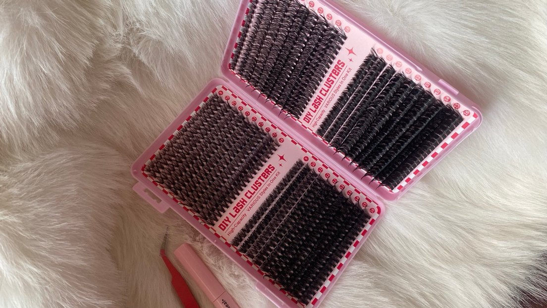 Pembe Kutuda Koyu Renk Takma Kirpik Seti - Görsel 4