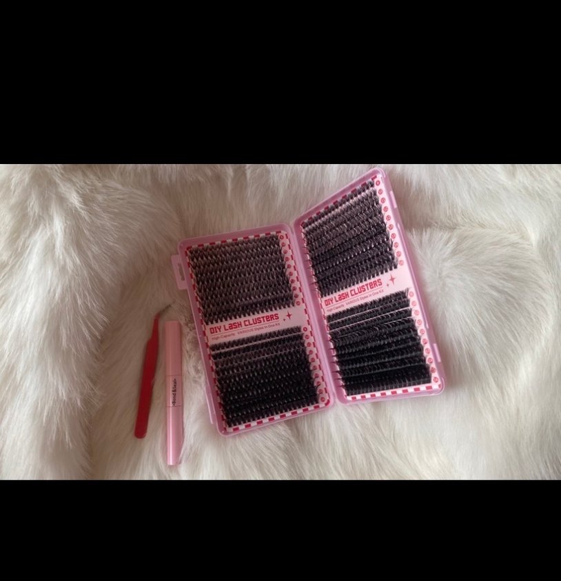 Pembe Işıltılı Takma Kirpik Seti - Görsel 2