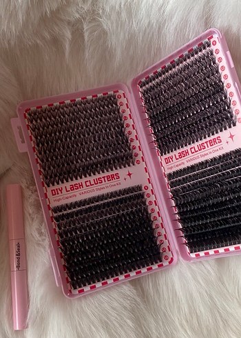 Pembe DIY Kirpik Demetleri Seti - Görsel 2