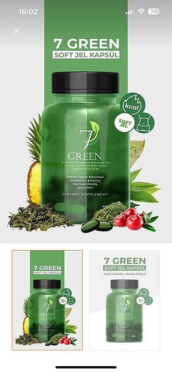 7 green detox?s kapsül