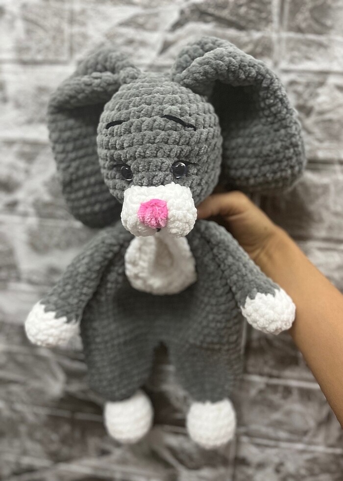 Amigurumi uyku arkadaşı tavşan - Görsel 2