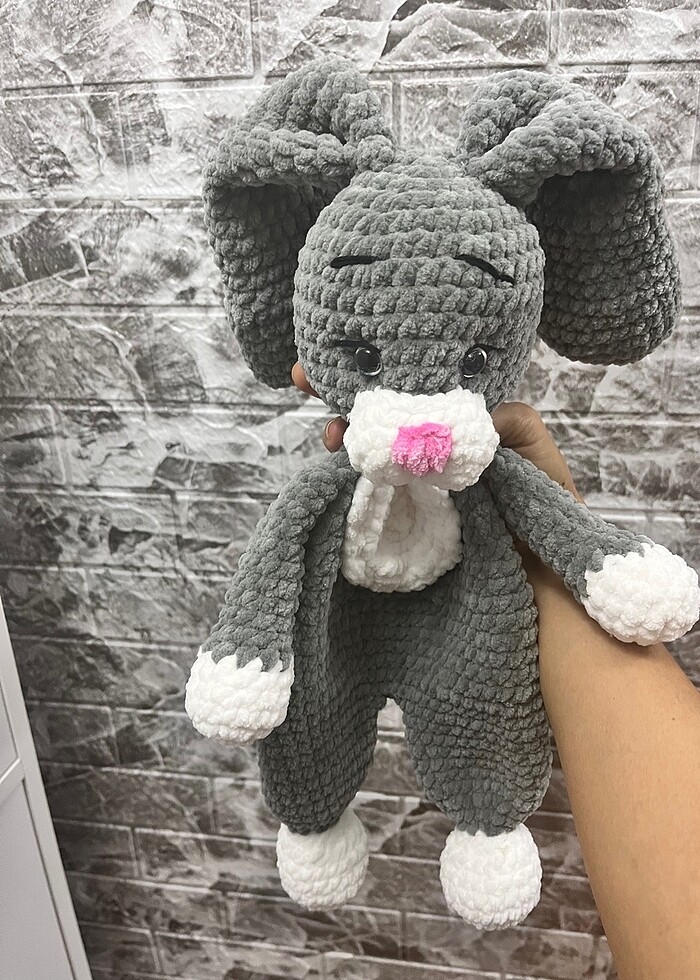 Amigurumi uyku arkadaşı tavşan - Görsel 3