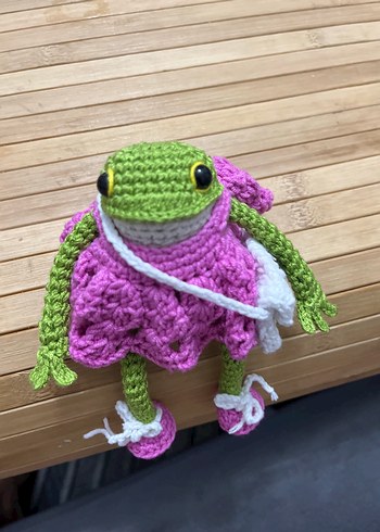 El Örgüsü Bohem Kurbağa Figürleri - Görsel 5