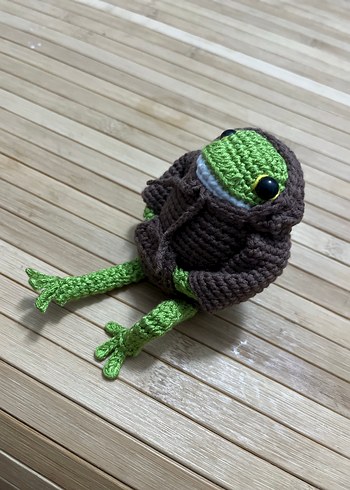 El Örgüsü Bohem Kurbağa Figürleri - Görsel 4