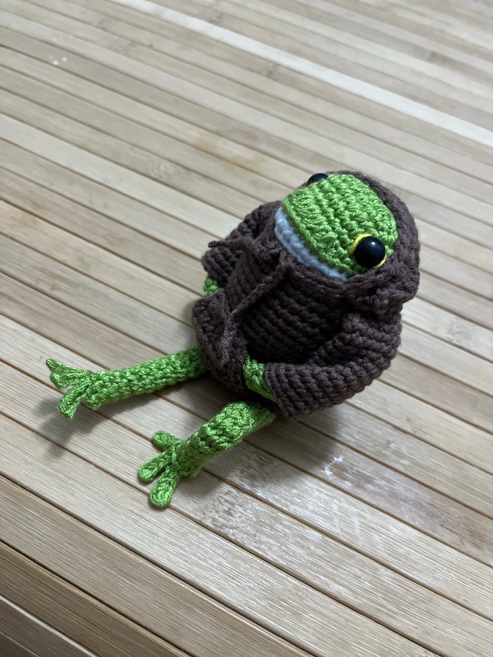 El Örgüsü Bohem Kurbağa Figürleri - Görsel 4