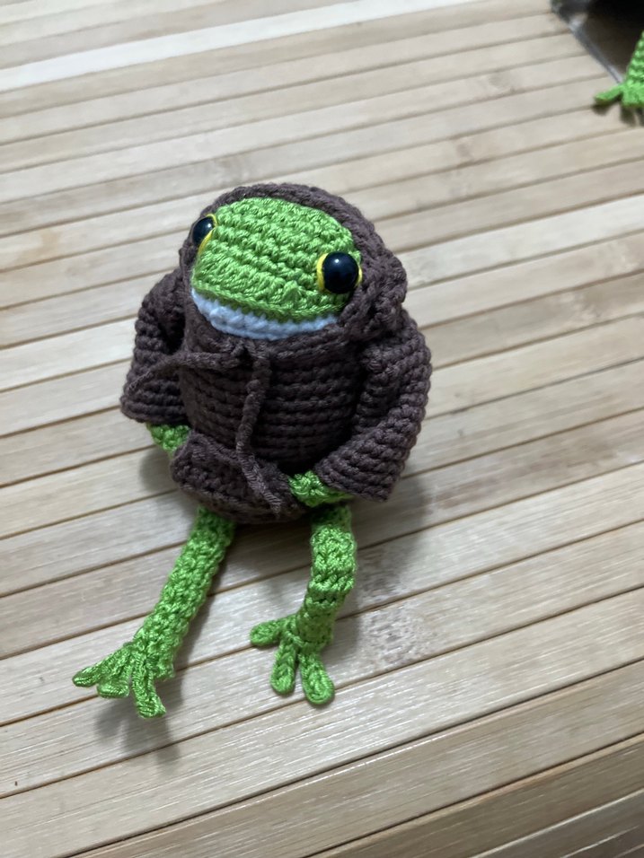 El Örgüsü Bohem Kurbağa Figürleri - Görsel 3