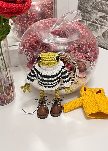 Renkli Örgü kurbağa Oyuncak - Görsel 3