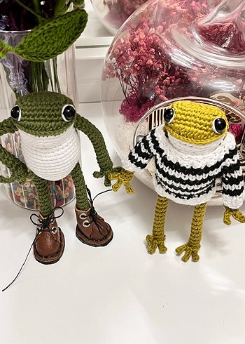 Renkli Örgü kurbağa Oyuncak - Görsel 5