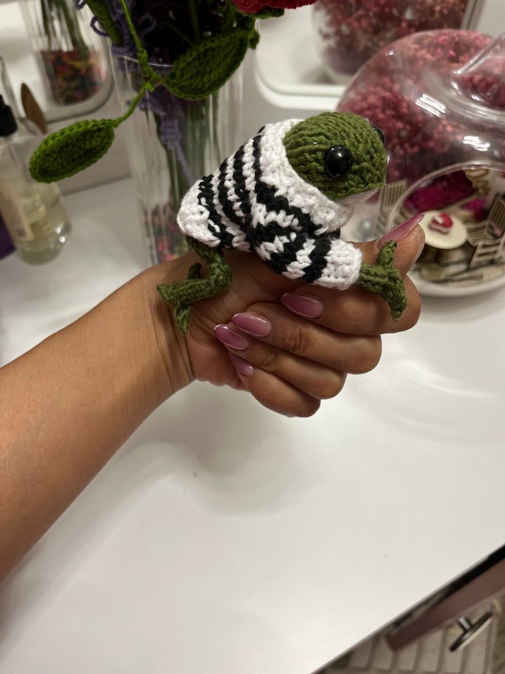 Gri Örgü Kuş Peluş Oyuncak - Görsel 4